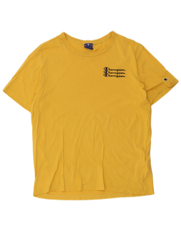 Ανδρικό T-Shirt Champion Graphic Top XL Κίτρινο βαμβακερό