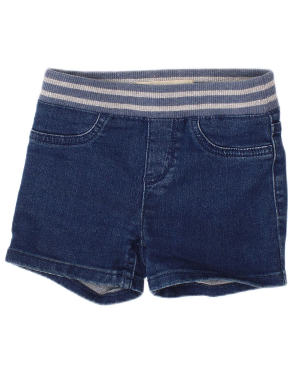 Pantaloni scurti Levi's Fete Denim 4-5 Ani W20 Bumbac cu dungi Bleumarin