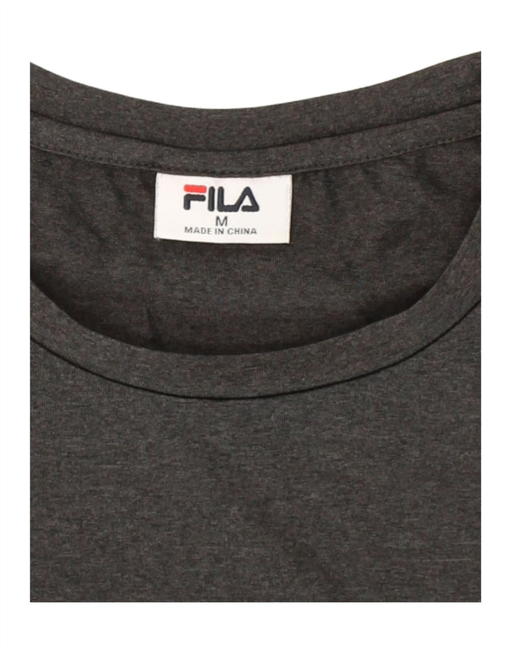 FILA Mens T-Shirt Top Medium Grey Polyester Vintage Fila and Second-Hand Fila from Messina Hembry 