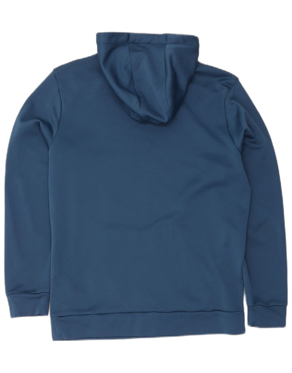 Under Armour Mens Graphic Hoodie Jumper Small Blue Polyester