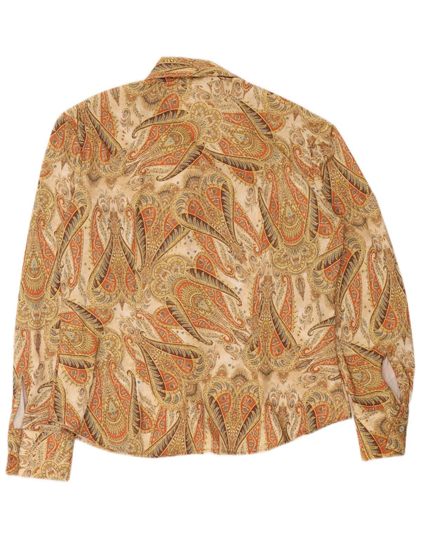 Koszula damska Vintage IT 50 XL Beżowy poliester Paisley
