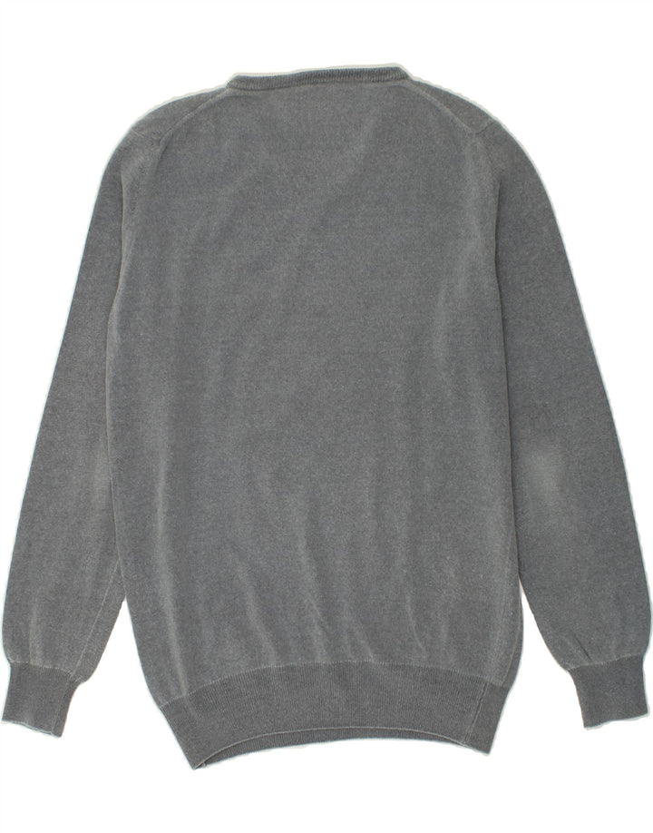 NORTH POLE Womens V-Neck Jumper Sweater XL Grey Vintage North Pole and Second-Hand North Pole from Messina Hembry 