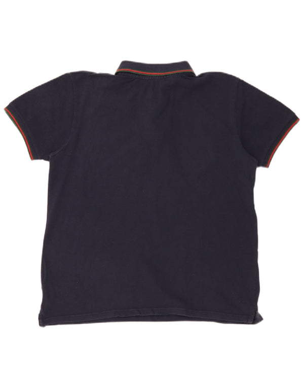 Fred Perry Mens Polo Shirt Medium Navy Blue Cotton