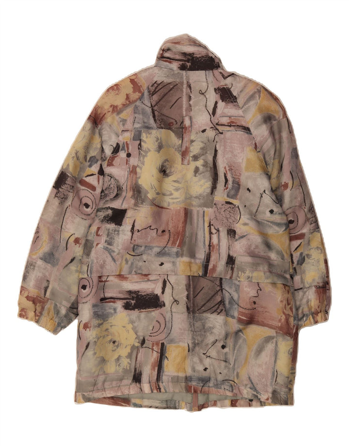 C & A Womens Abstract Pattern Windbreaker Coat UK 18 XL Multicoloured Vintage C & A and Second-Hand C & A from Messina Hembry 