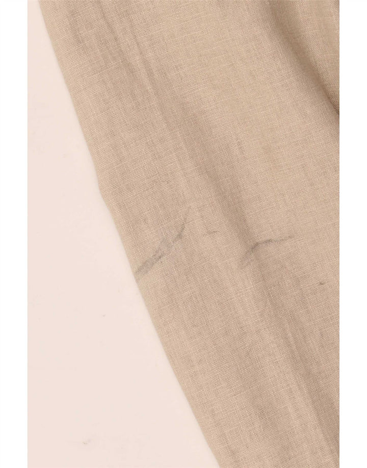 Marks & Spencer Womens 5 Button Blazer Jacket UK 10 Small Beige Linen