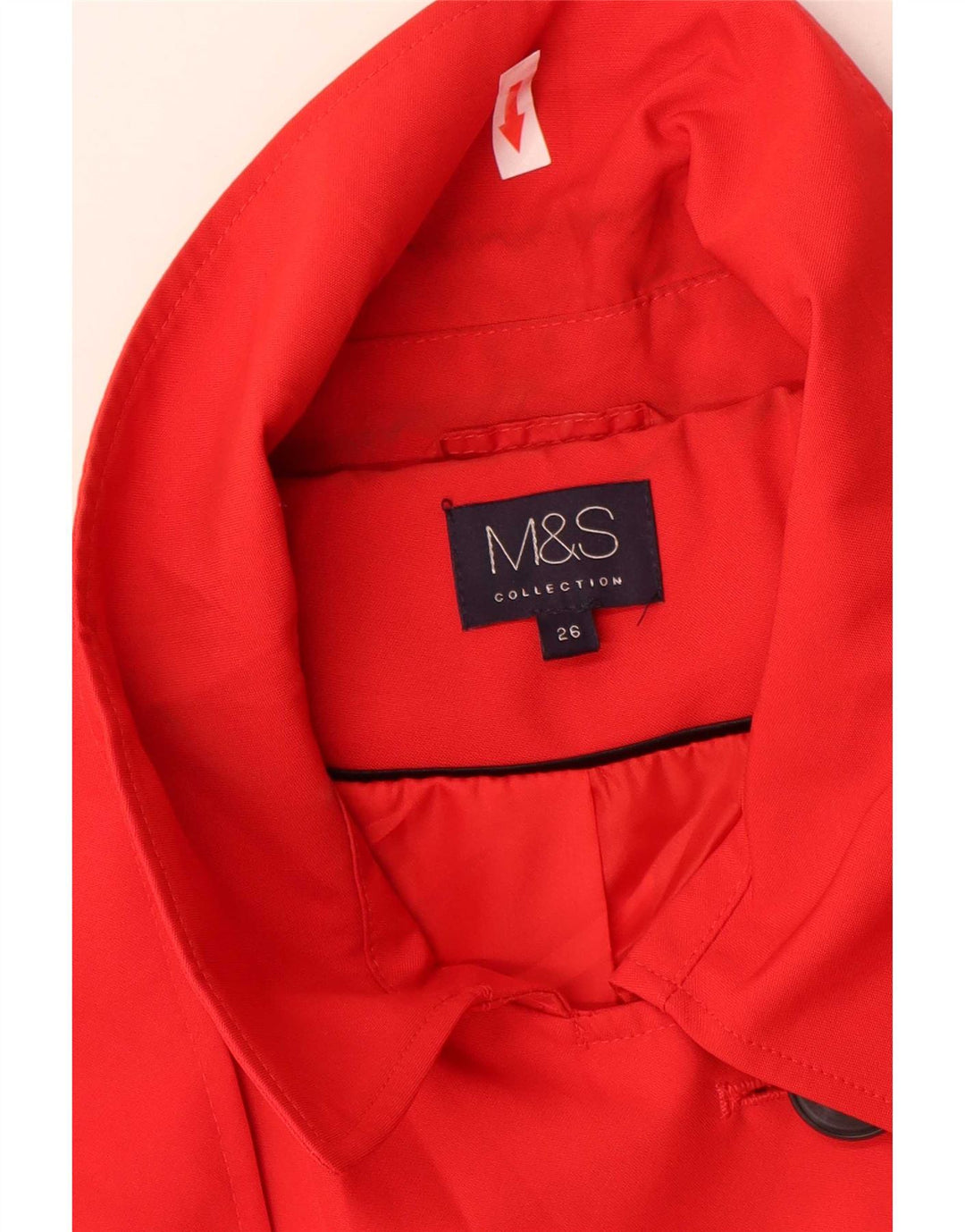 Marks & Spencer Womens Trench Coat UK 26 5XL Red Polyester