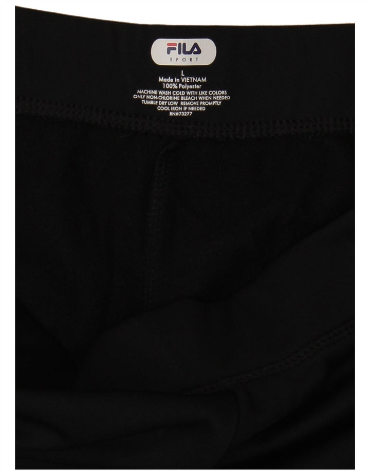 Fila Womens Tracksuit Trousers UK 16 Large  Black Polyester