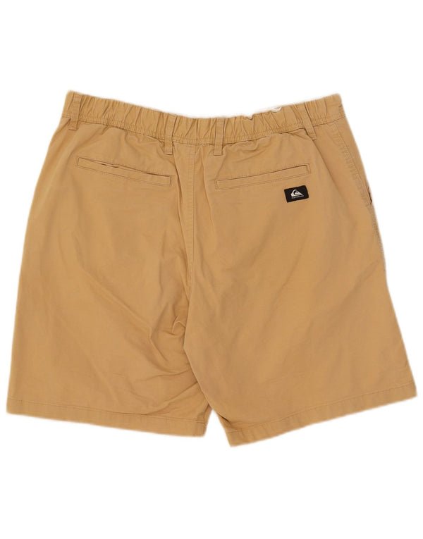 Quiksilver Mens Relaxed Fit Chino Shorts Small W30 Beige Cotton