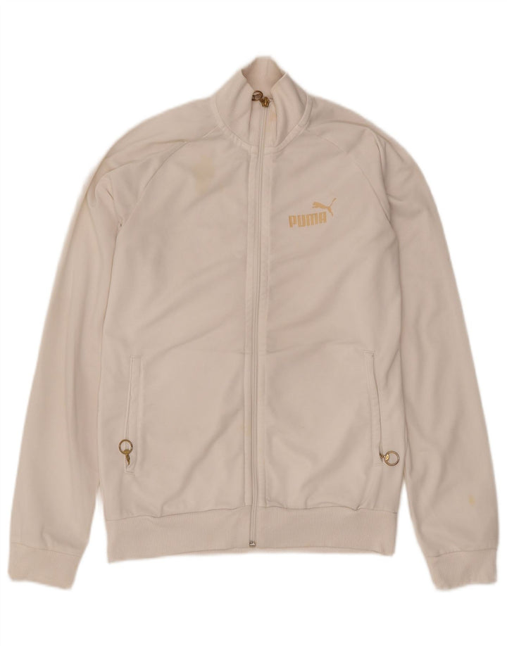 Puma Girls Tracksuit Top Jacket 13-14 Years White
