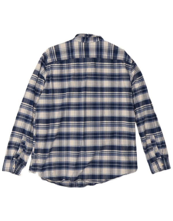 Levi's Camisa de franela estándar para hombre XL Algodón a cuadros azules