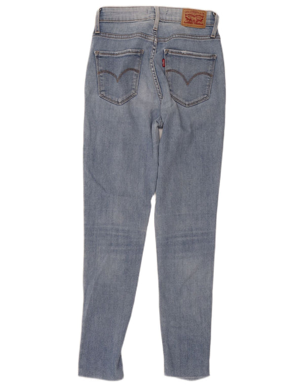 Levi's Womens 721 High Rise Skinny Jeans W26 L32 Blue Cotton