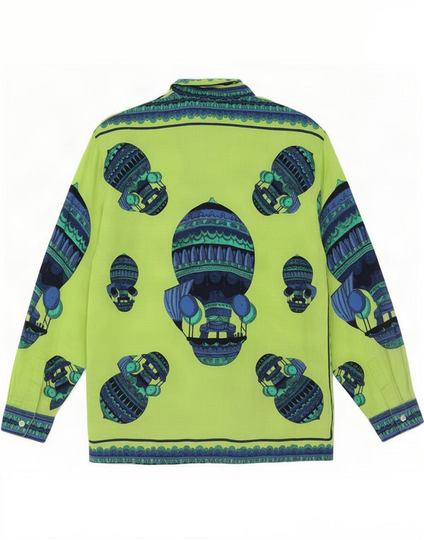 Bluză cămașă cu grafică pentru femei Penny Black UK 12 Medium Green Viscose