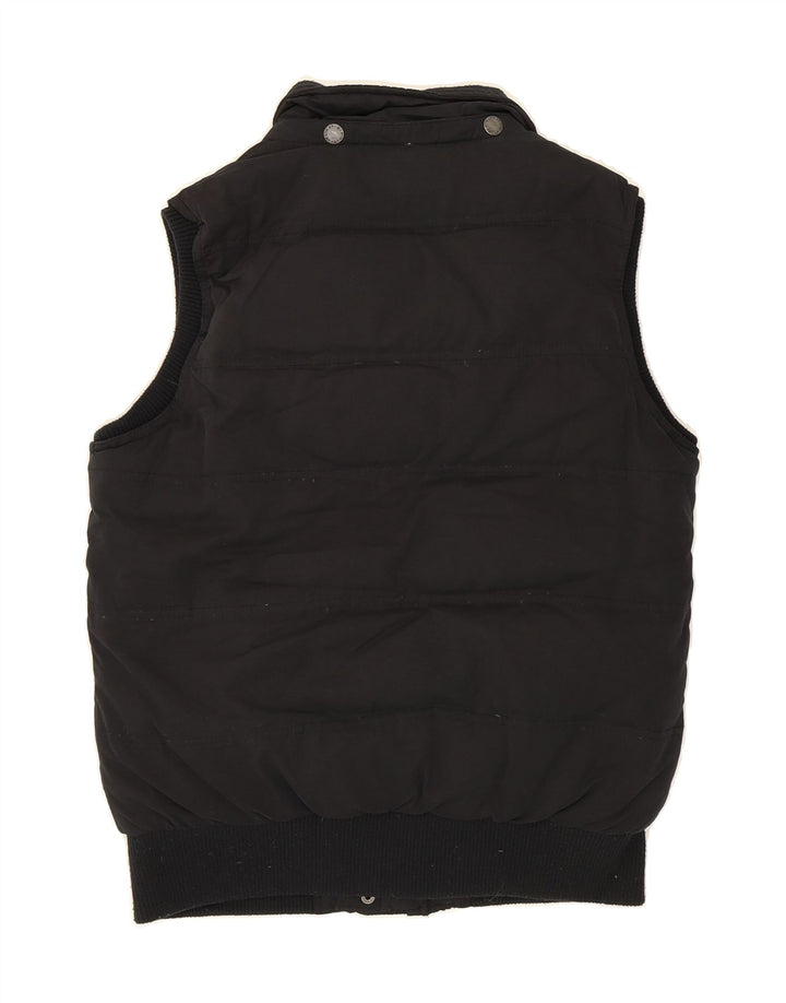 FAT FACE Womens Padded Gilet UK 10 Small Black Polyester Vintage Fat Face and Second-Hand Fat Face from Messina Hembry 