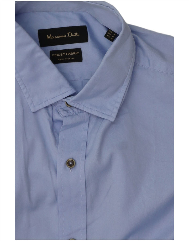 Massimo Dutti Mens Shirt Medium Blue