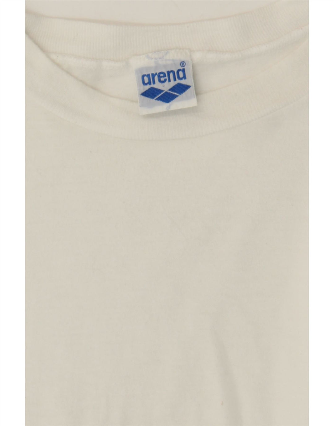ARENA Mens T-Shirt Top Large White Vintage Arena and Second-Hand Arena from Messina Hembry 