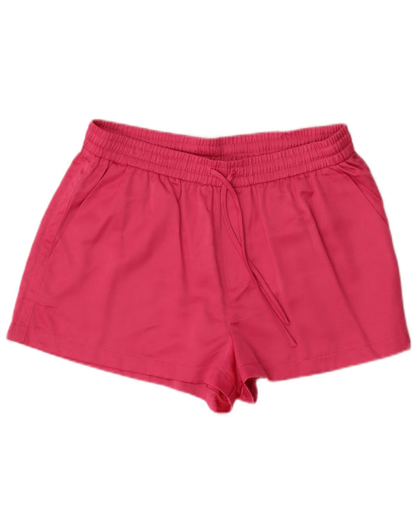 Zara Damen Sportshorts Large W30 Rosa Viskose