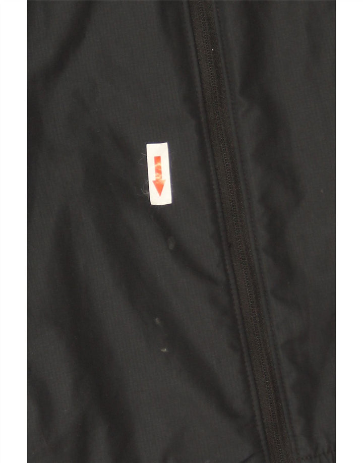 Nike Regnjakke med hætte til kvinder UK 16 Large Grå Colourblock Polyester