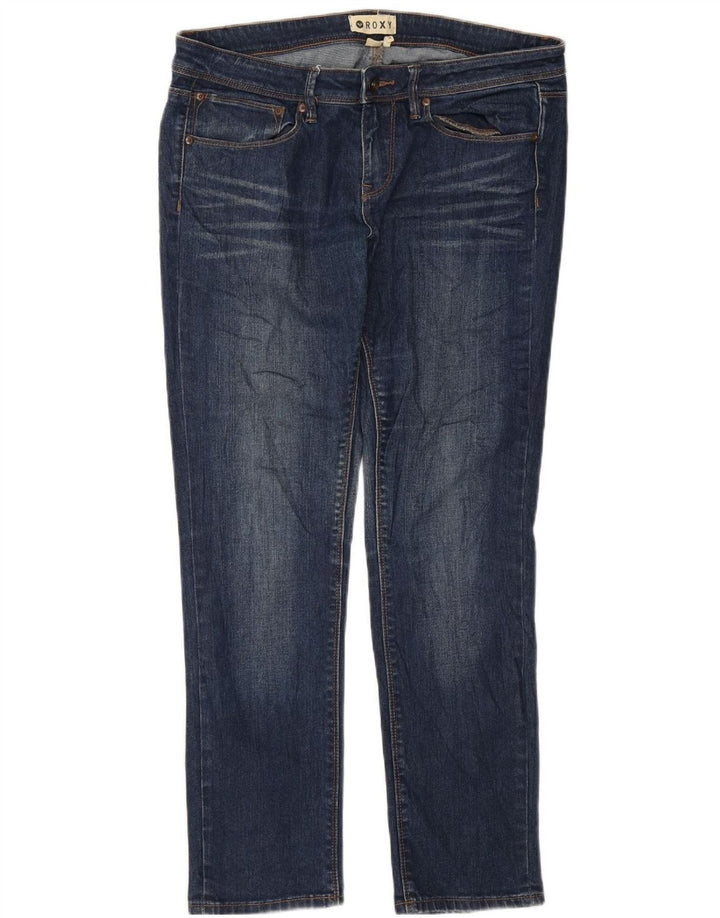 Roxy Dame Slim Jeans W31 L28 Marineblå Bomuld