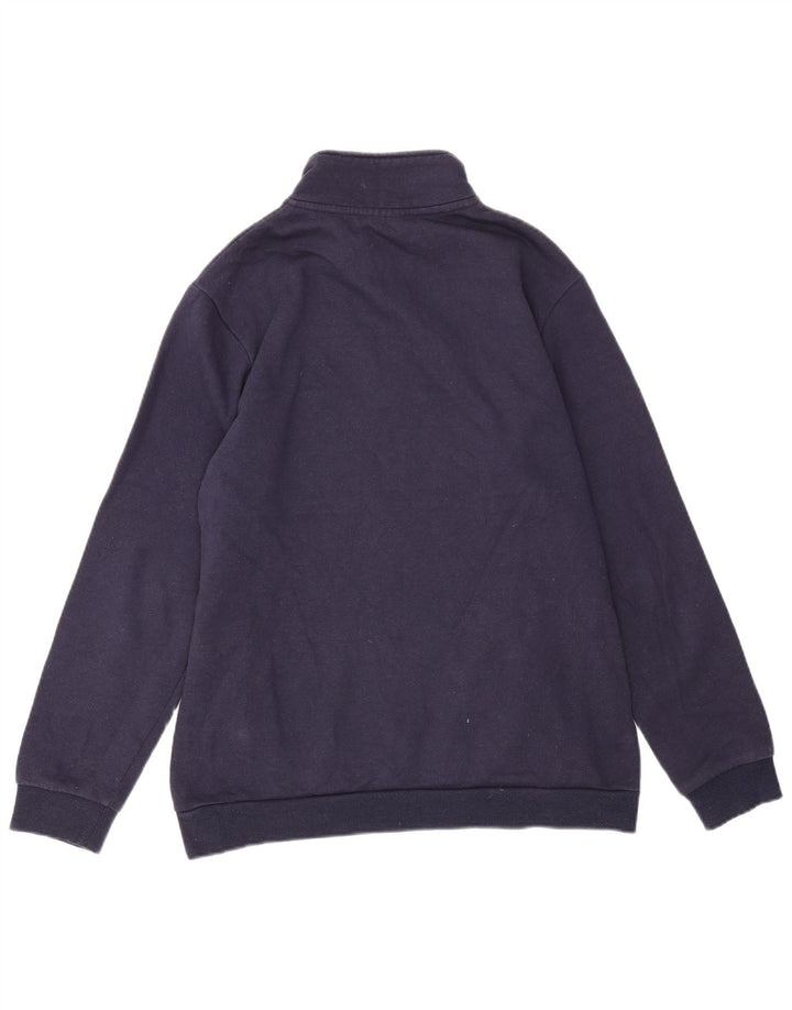 Fila Herre grafisk lynlås-sweatshirt Jumper Medium Navy Blue Colourblock