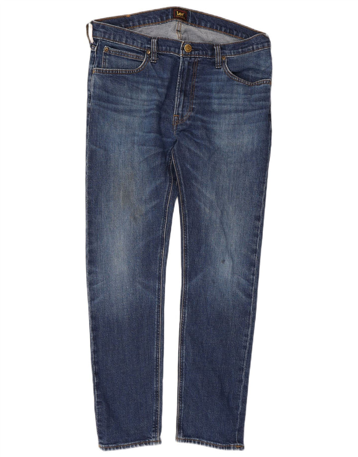 LEE Mens Luke Slim Jeans W34 L30  Blue Cotton