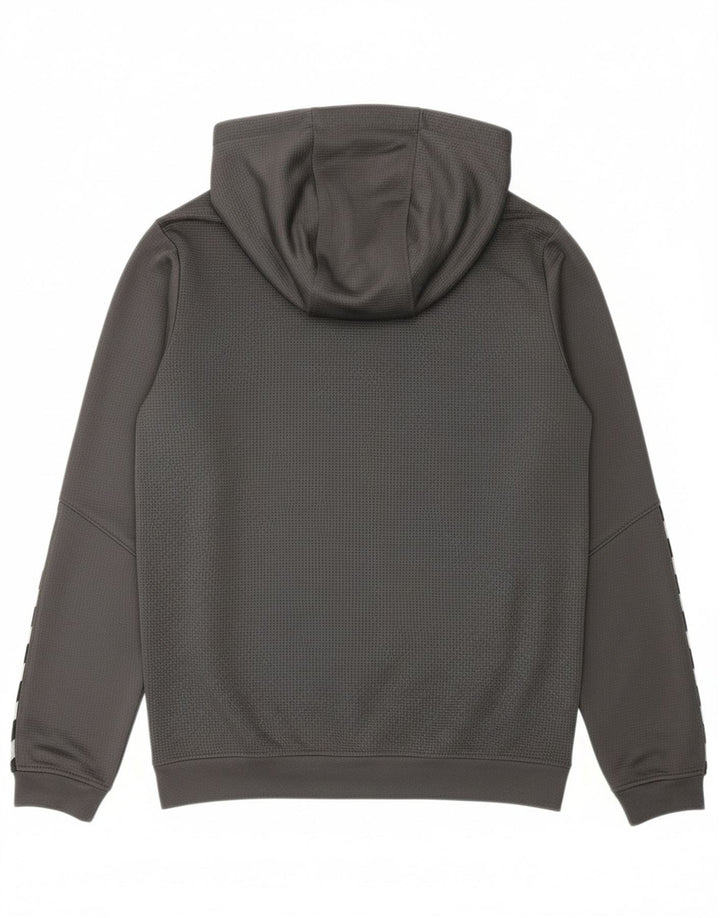HUMMEL Boys Graphic Hoodie Jumper 13-14 Years Grey Polyester