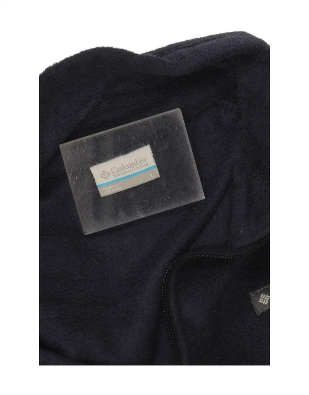 Columbia Womens Fleece Jacket UK 16 Large Navy Blue Polyester