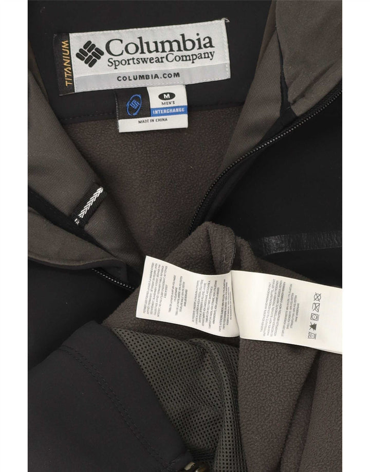 Columbia Mens Titanium Windbreaker Jacket UK 38 Medium Sort Polyester