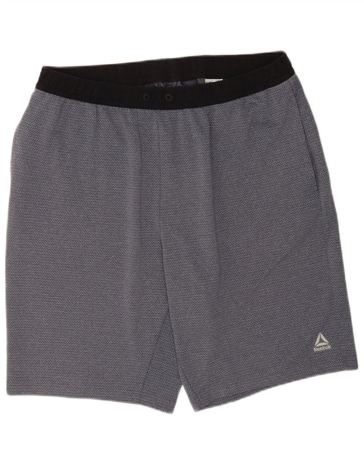 Pantaloncini sportivi Reebok da uomo XL grigio poliestere