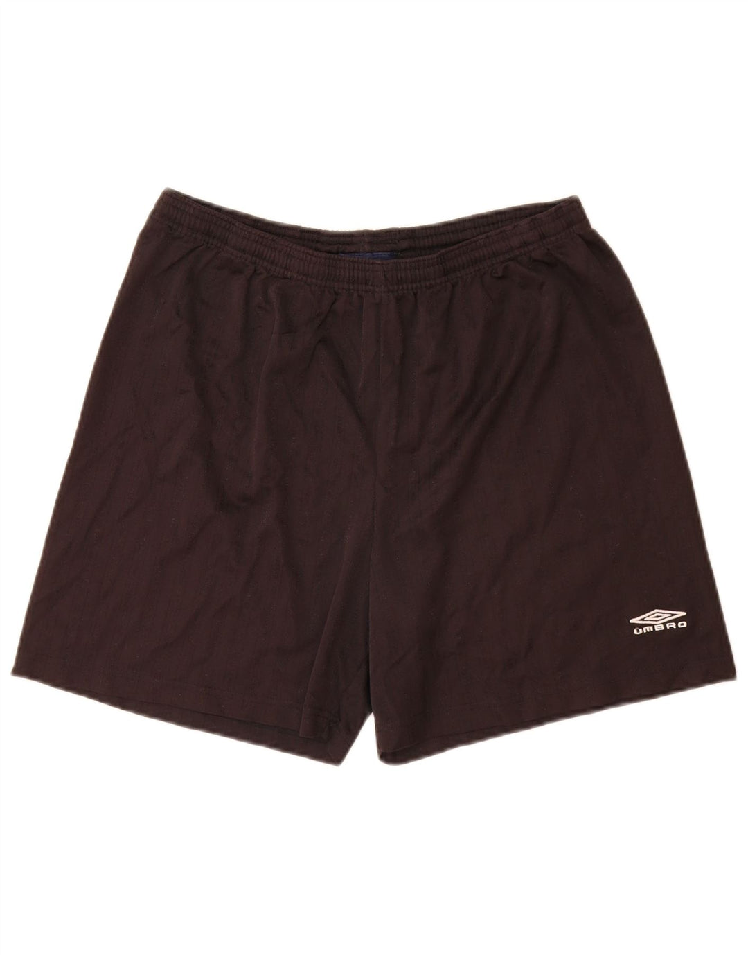 Umbro Mens Sport Shorts Large  Black Pinstripe Polyester