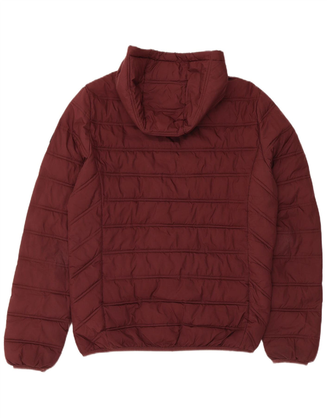 Liu Jo Herre hættepolstret jakke UK 38 Medium Burgundy Polyester