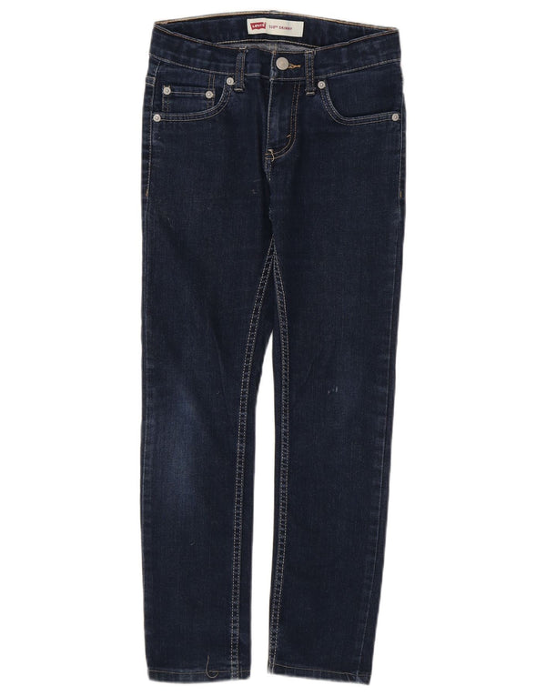 Levi's Ragazzi 510 Jeans Skinny 9-10 Anni W26 L24 Cotone Blu Navy