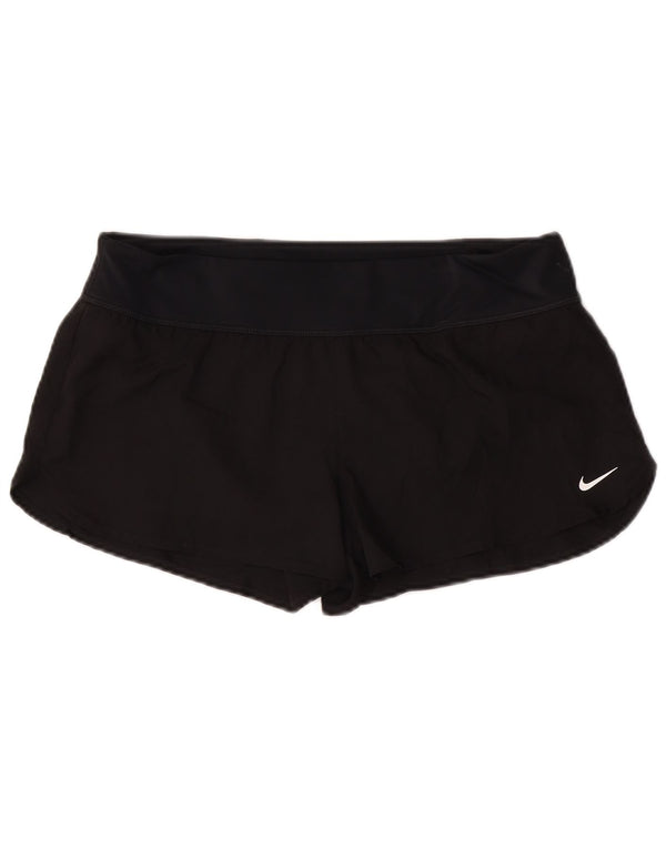 Nike Short de sport pour femme UK 16 Large Noir Polyester