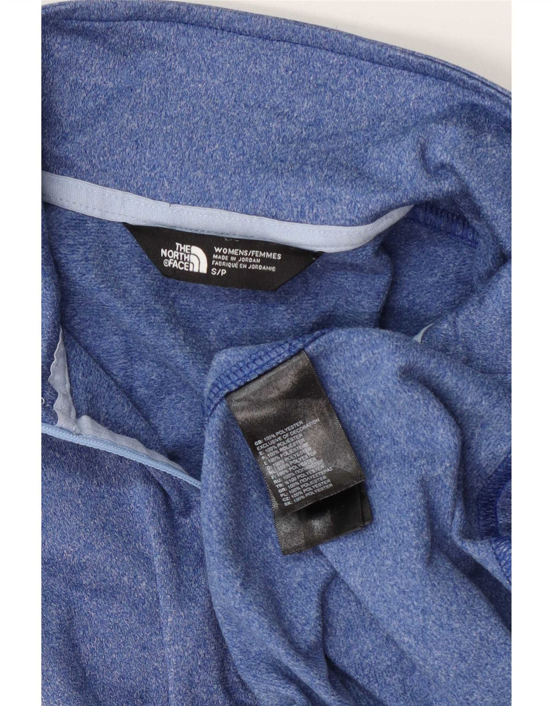The North Face Dame Pullover Træningsdragt Top UK 10 Small Blue Flecked