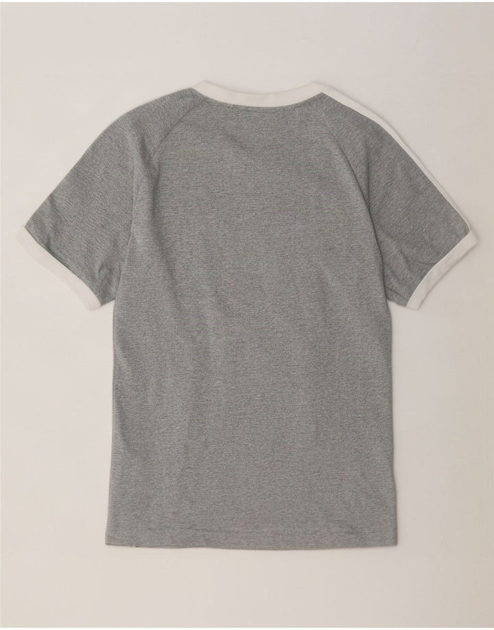 Adidas T-Shirt Homme Gris Moyen Moucheté Coton