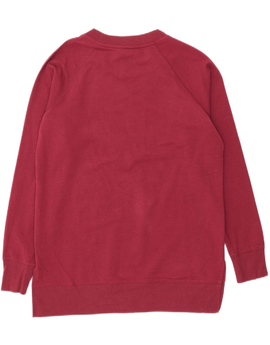 EDDIE BAUER Womens Sweatshirt Jumper UK 14 Medium Maroon Cotton Vintage Eddie Bauer and Second-Hand Eddie Bauer from Messina Hembry 