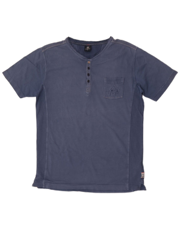 Lerros Mens T-Shirt Top Medium Blue Cotton