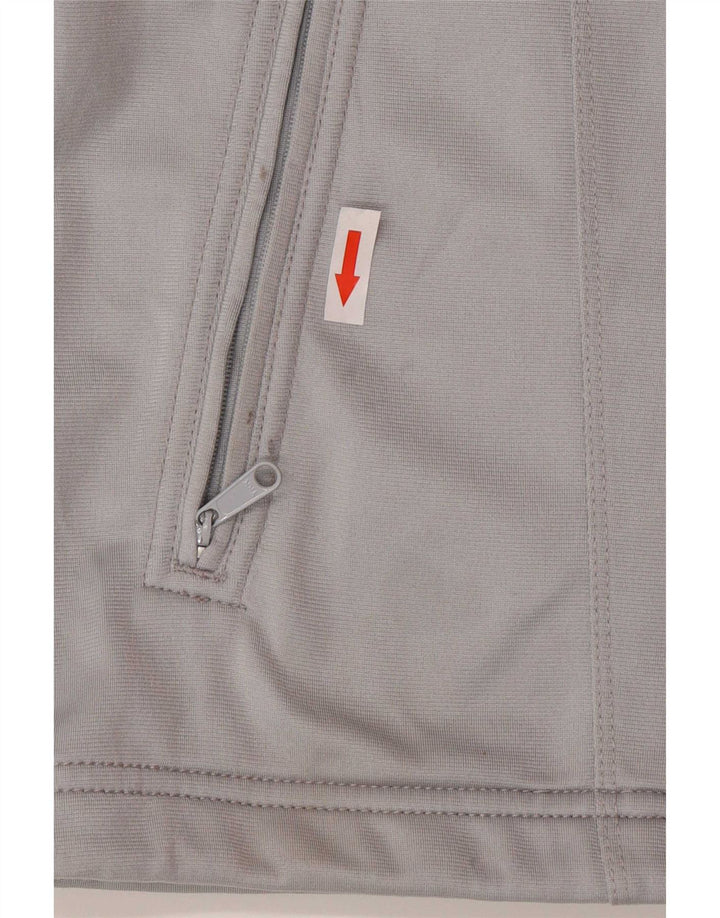 Lotto Womens Oversized Tracksuit Top Jacket UK 16 Large Grey Colourblock