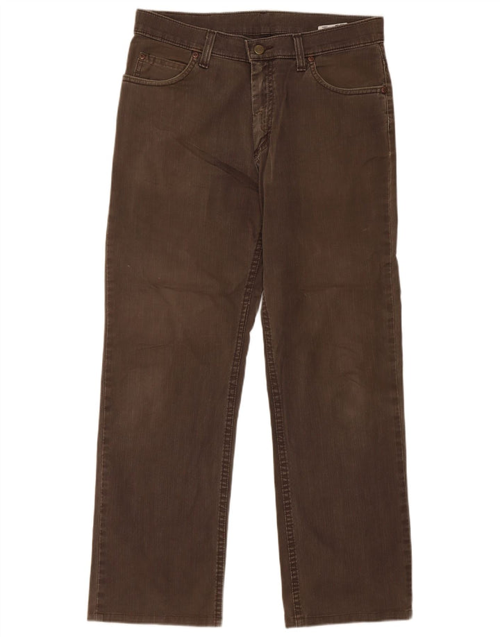Lee Straight Jeans til mænd W32 L29 brun bomuld