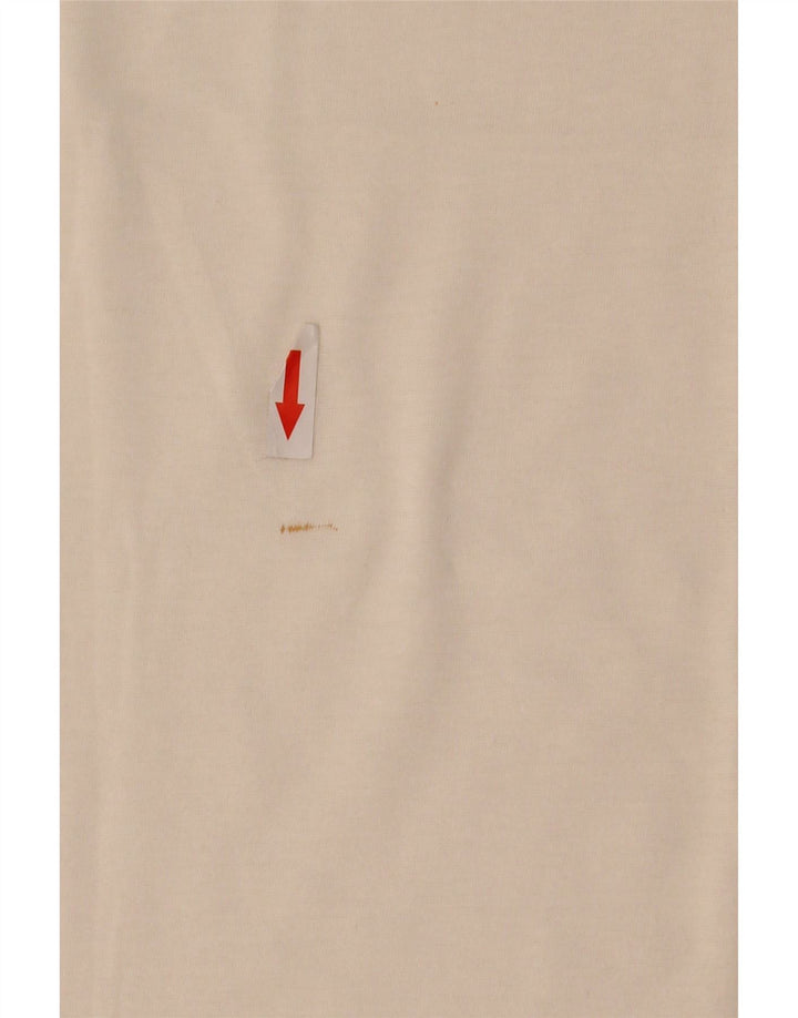 Lacoste Damen T-Shirt Top Größe 44 Große weiße Baumwolle