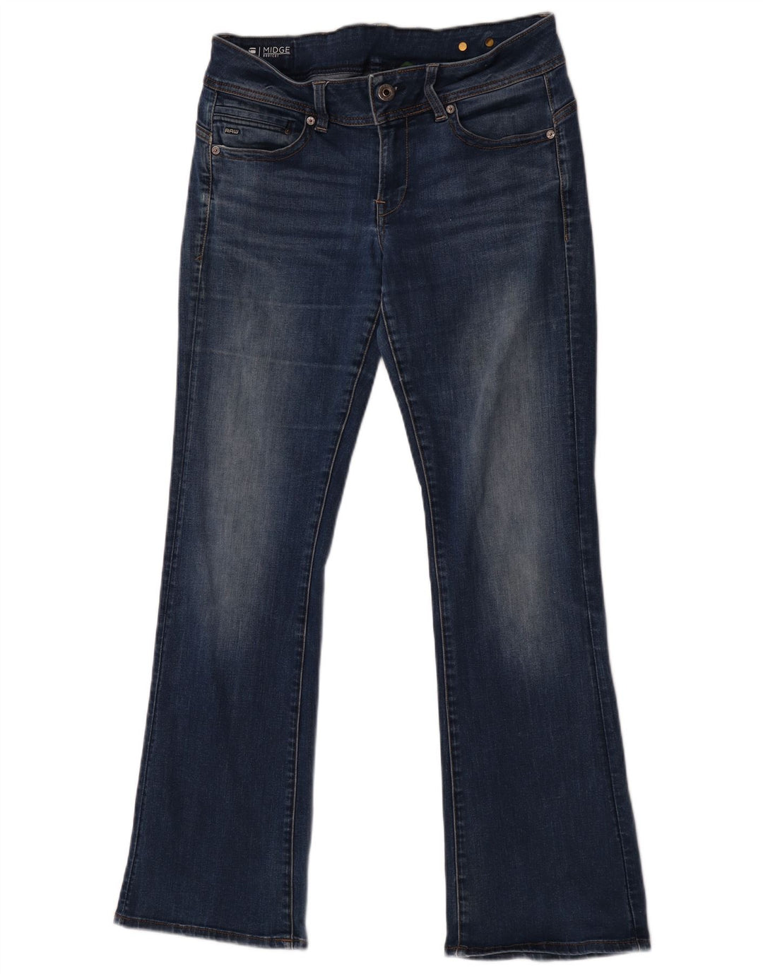 G-Star Womens Midge Bootcut Jeans W31 L32 Blue Cotton