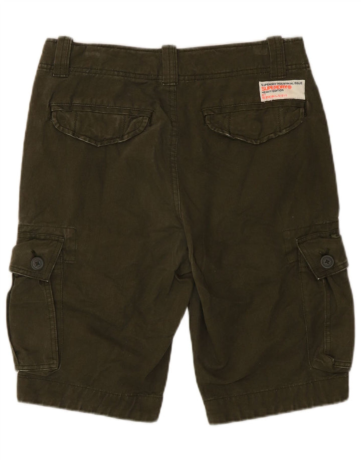 Superdry Mens Cargo Shorts Small W29 Khaki Cotton