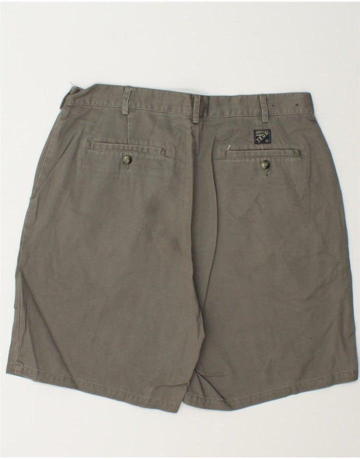 IZOD Mens Chino Shorts W34 Large Grey Cotton Vintage Izod and Second-Hand Izod from Messina Hembry 