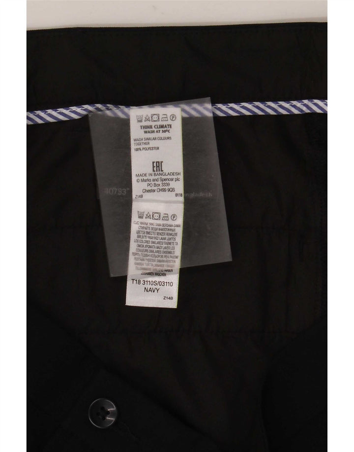 Marks & Spencer Slim Chino-Hose für Herren, W40 L33, Marineblau, Polyester