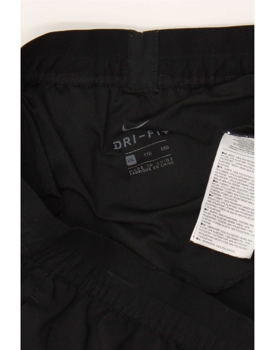 Nike Dri Fit sportsshorts til kvinder 2XL sort polyester