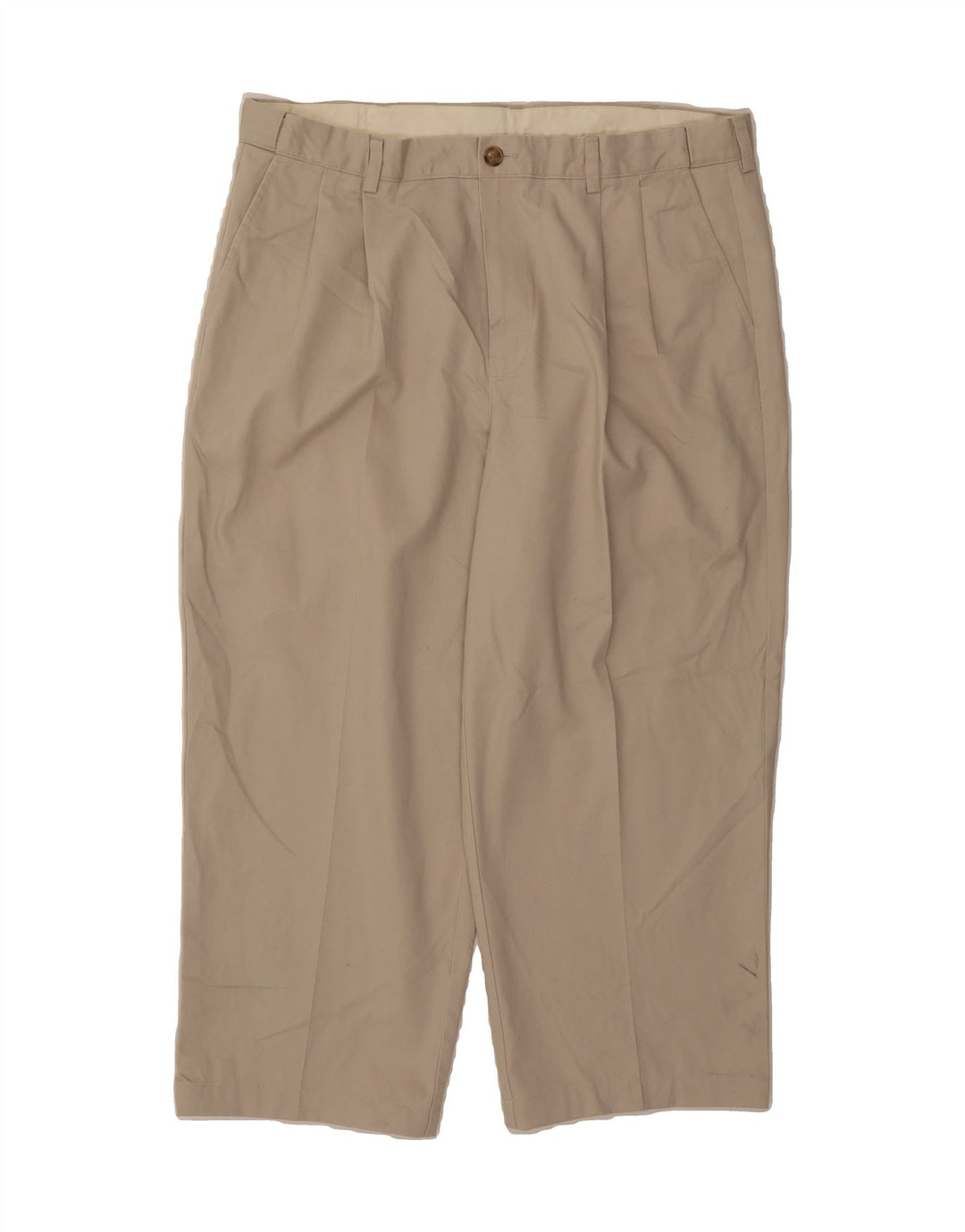 L.L.BEAN Mens Pegged Cropped Trousers W38 L25  Beige Vintage L.L.Bean and Second-Hand L.L.Bean from Messina Hembry 