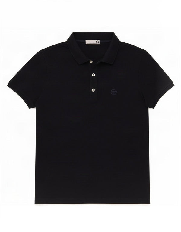 Sergio Tacchini γυναικείο μπλουζάκι πόλο UK 14 Medium Navy Blue