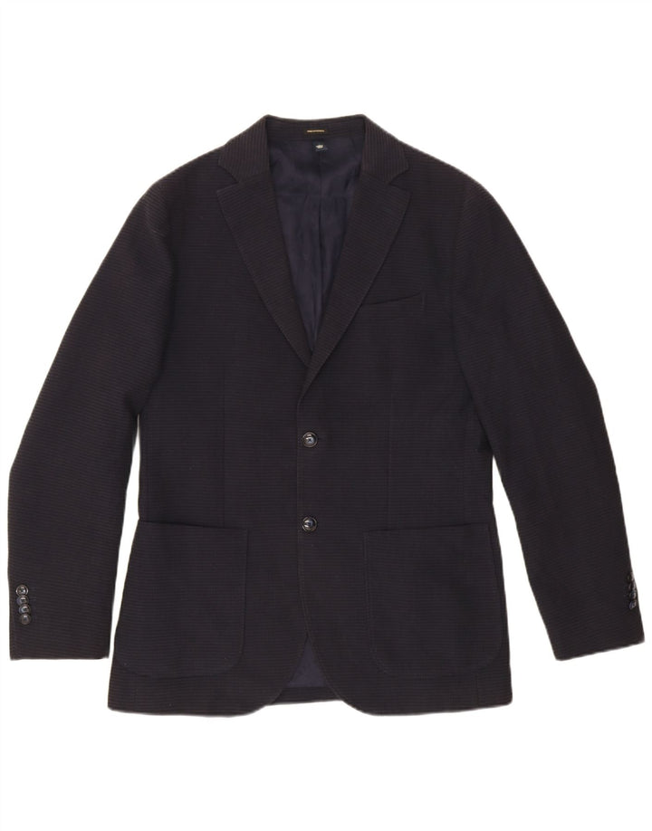 Massimo Dutti Chaqueta Blazer De 2 Botones Para Hombre EU 48 Mediano Acetato Azul Marino