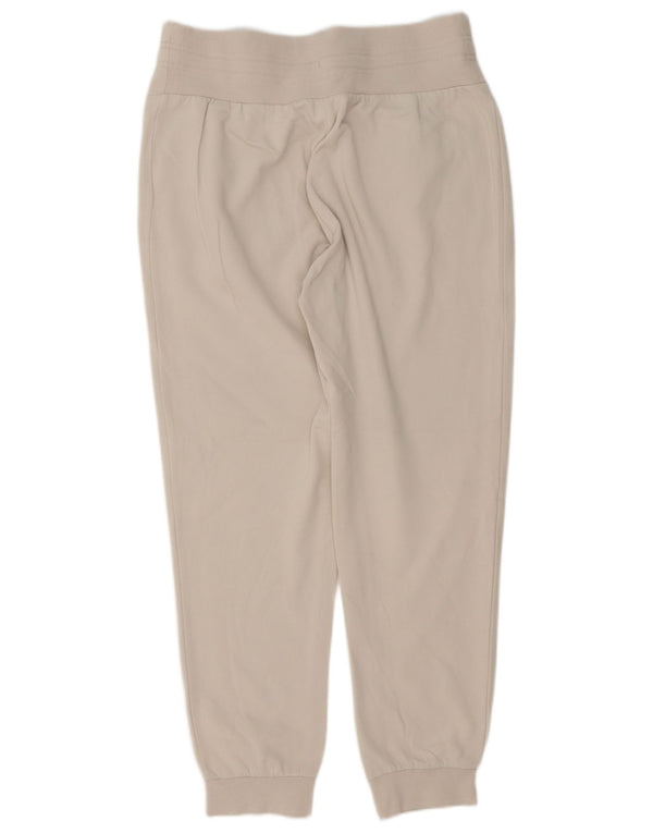 Arena Pantalones de chándal de cintura alta para mujer Joggers UK 46 Large Beige Cotton