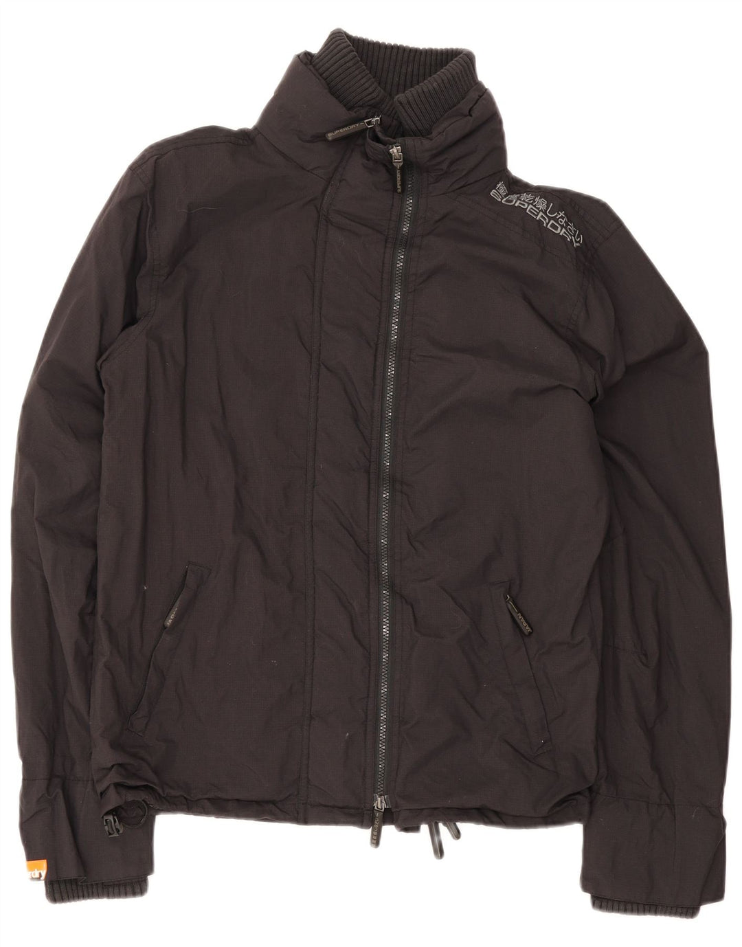 Chaqueta impermeable Superdry para mujer UK 46 Large Nylon negro