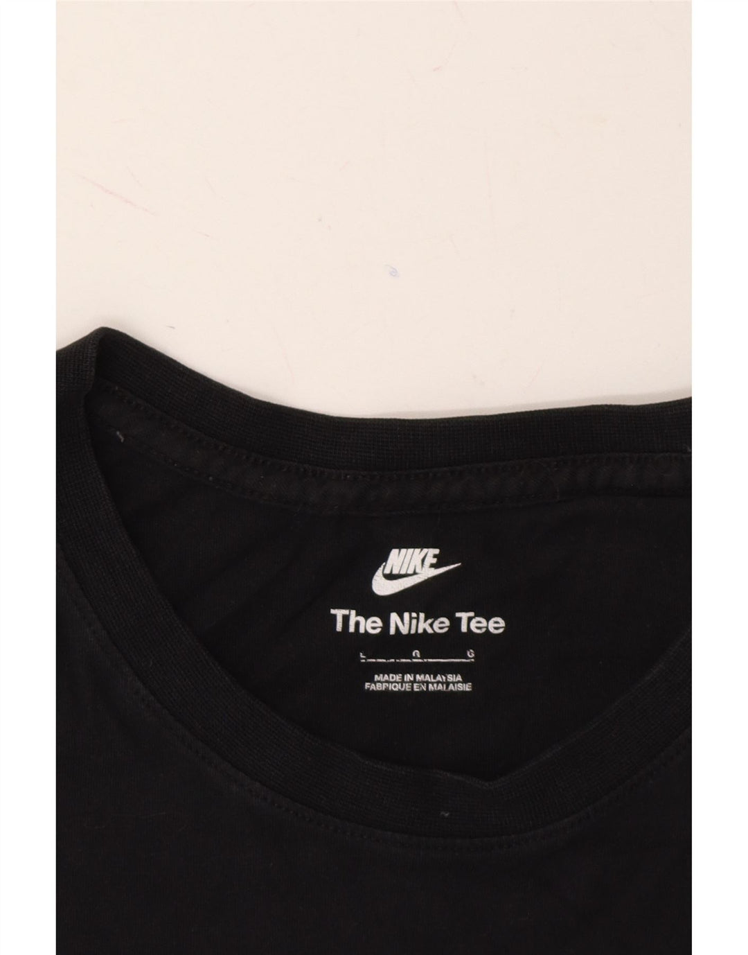 NIKE Mens T-Shirt Top Large Black Cotton Vintage Nike and Second-Hand Nike from Messina Hembry 